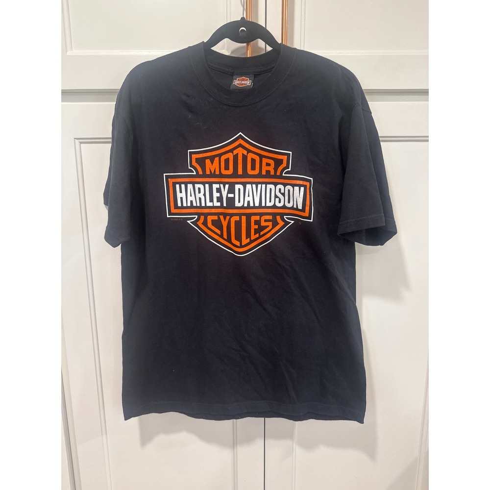 Harley-Davidson T-Shirt Mens Large Black Legacy Midland-Odessa Texas Graphic Tee